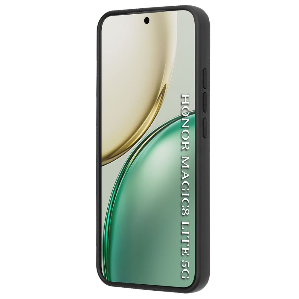 Deksel for Honor Magic8 Lite, Techsuit, Glinth, Svart