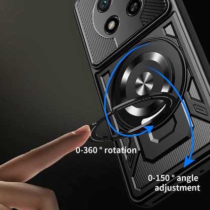 Deksel for Honor Magic8 Lite, Techsuit, RuggedCam, Blå