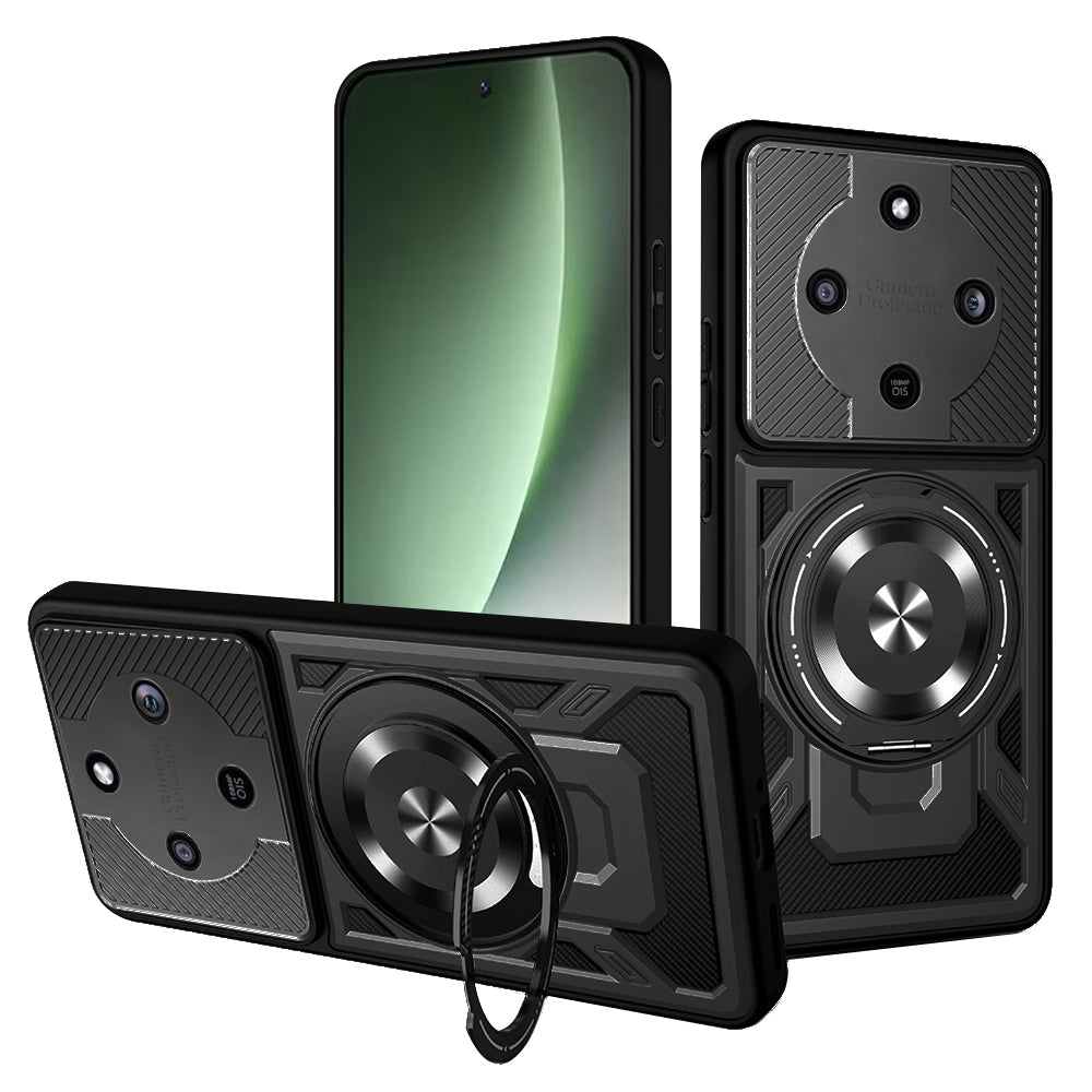 Deksel for Honor Magic8 Lite, Techsuit, RuggedCam, Svart