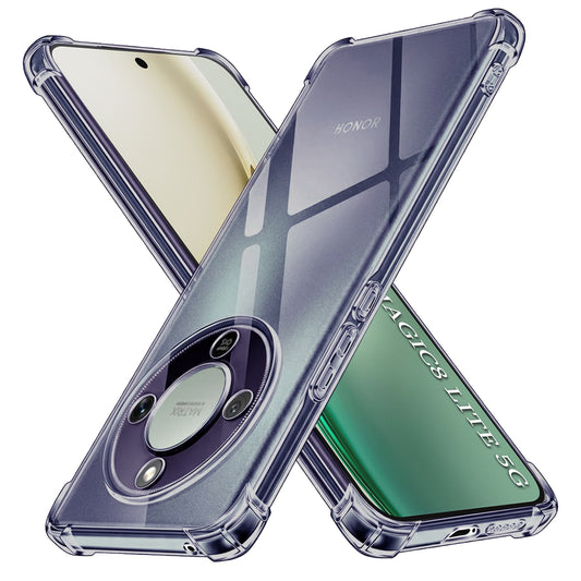 Deksel for Honor Magic8 Lite, Techsuit, Shockproof Clear, Svart