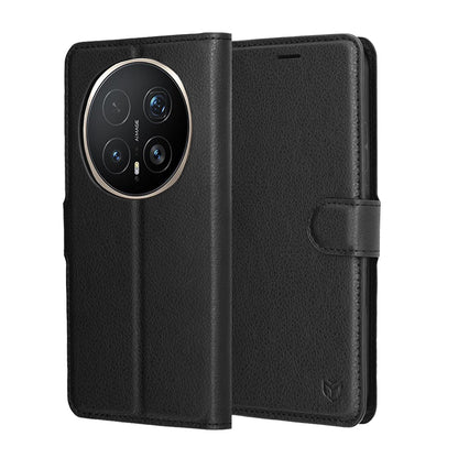 Deksel for Honor Magic8 Pro, Techsuit, Leather Folio, Svart