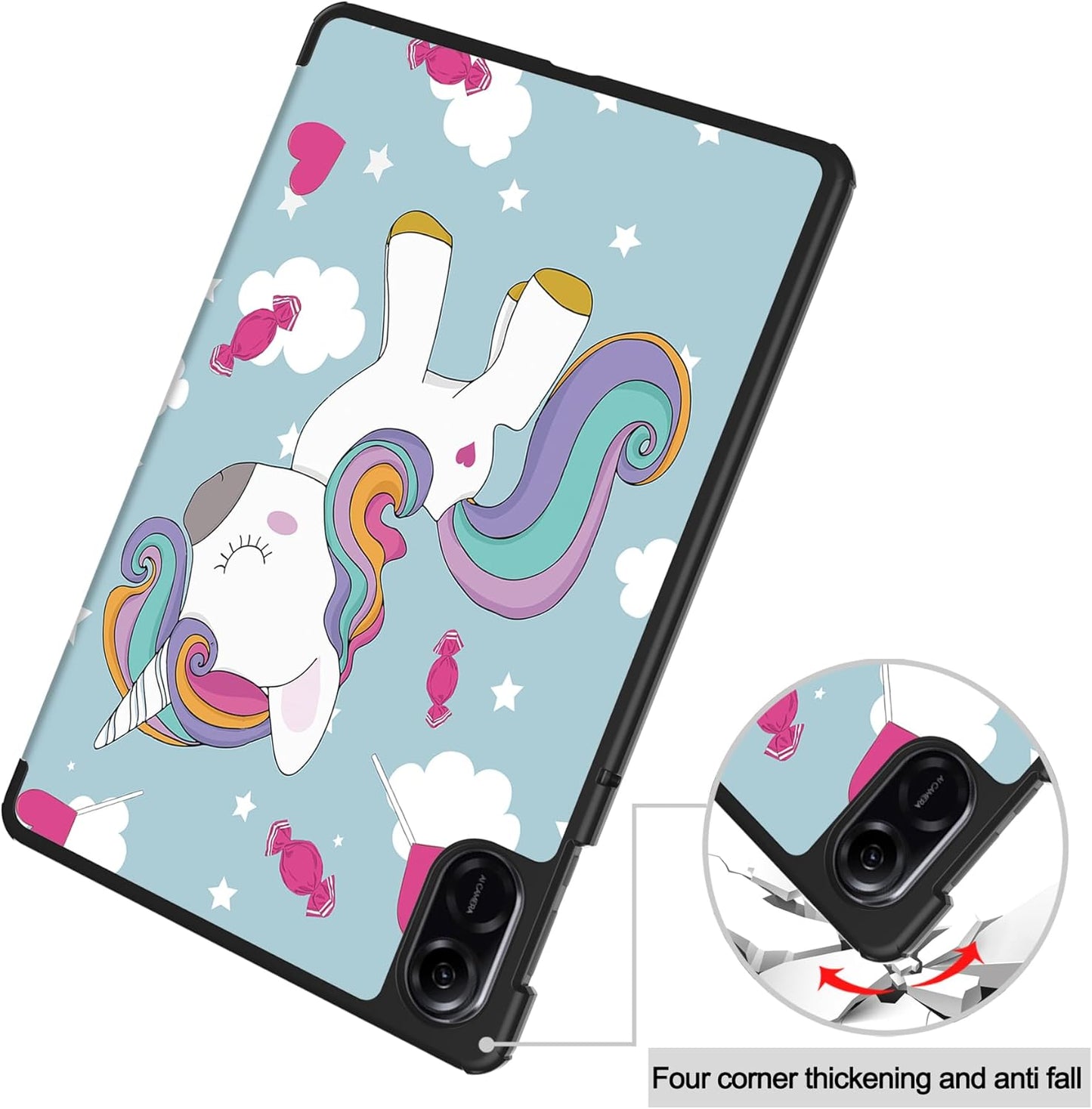Deksel til Honor Pad X8a, Techsuit, FoldPro Unicorn, Flerfarget