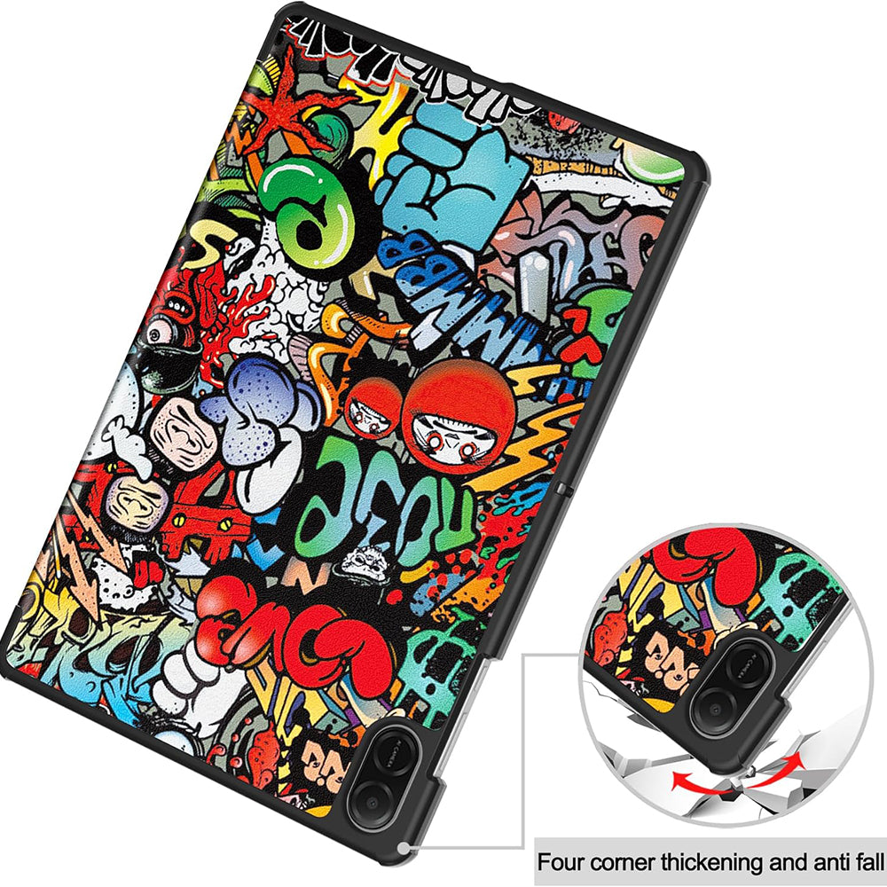 Deksel til Honor Pad X8a, Techsuit, FoldPro Urban Vibe, Flerfarget