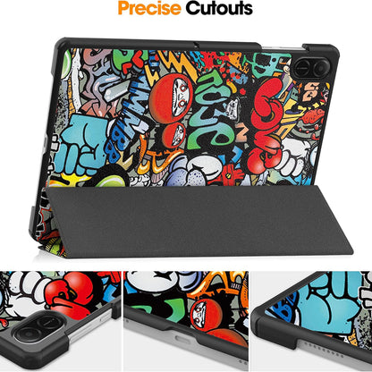 Deksel til Honor Pad X8a, Techsuit, FoldPro Urban Vibe, Flerfarget
