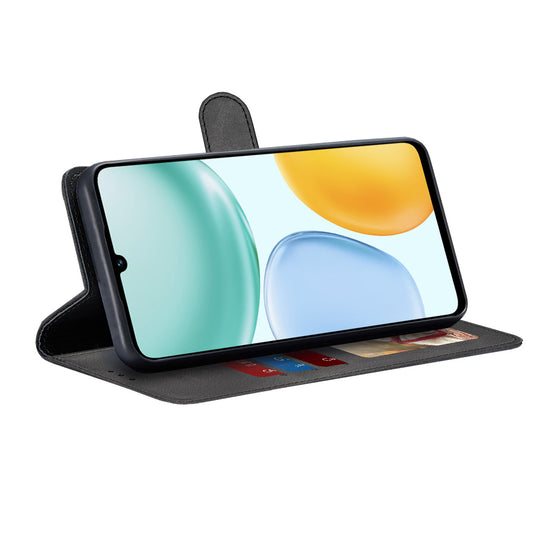 Deksel for Honor X5c Plus, Techsuit, Diary Book, Svart