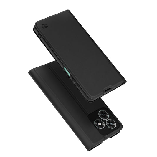 Deksel for Honor X5c Plus, Techsuit, Magskin Book, Svart