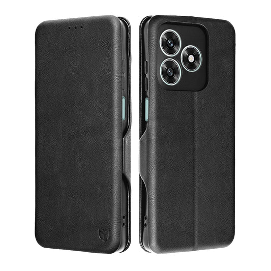 Deksel for Honor X5c Plus, Techsuit, Safe Wallet Plus, Svart