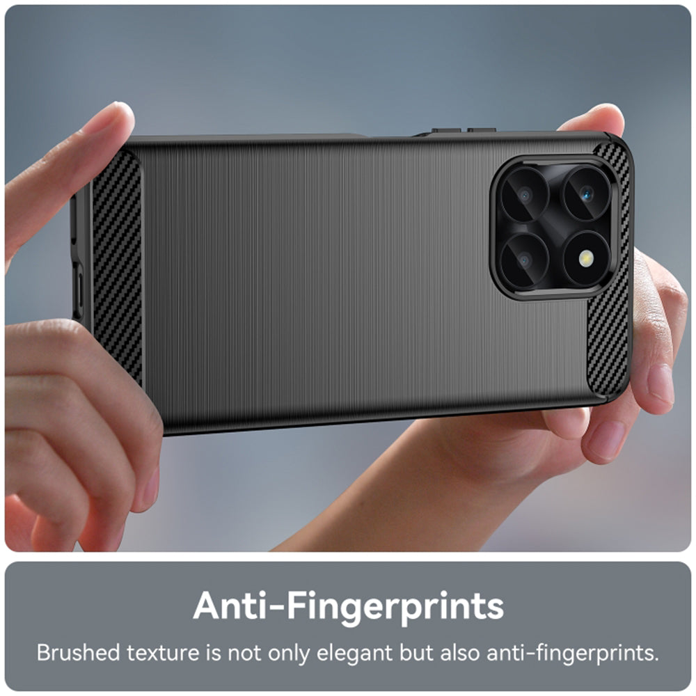 Deksel til Honor X6a, Techsuit, Karbon, Svart