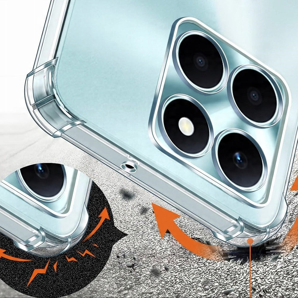 Deksel til Honor X6c, Techsuit, Støtsikker Klar, Transparent
