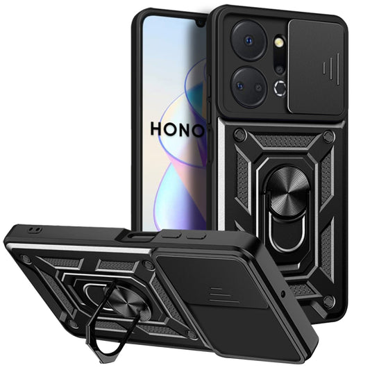 Deksel til Honor X7a, Techsuit, CamShield, Svart