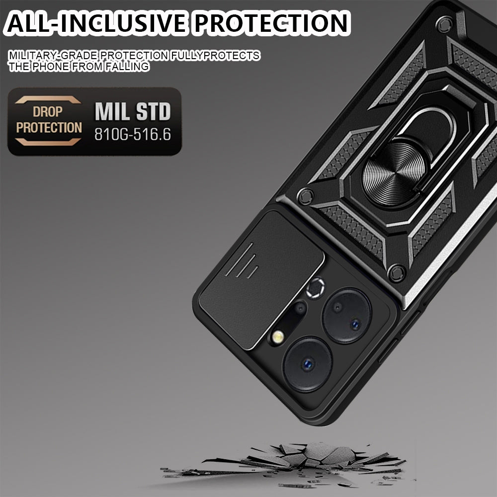 Deksel til Honor X7a, Techsuit, CamShield, Svart