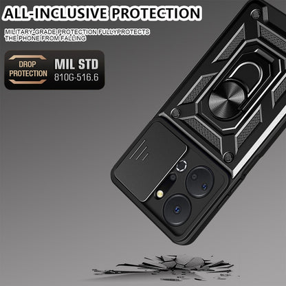 Deksel til Honor X7a, Techsuit, CamShield, Svart