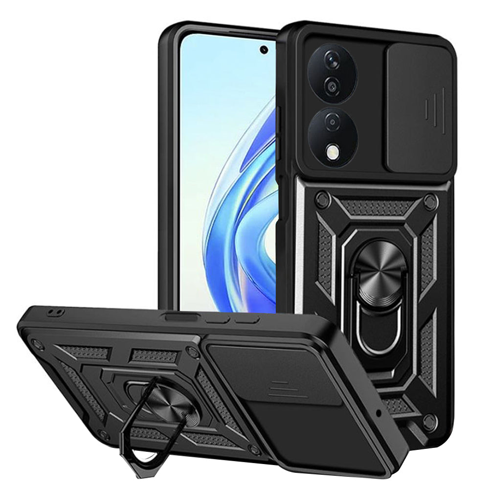 Deksel for Honor X7b 5G / 90 Smart / X7b 4G, Techsuit, CamShield, Svart