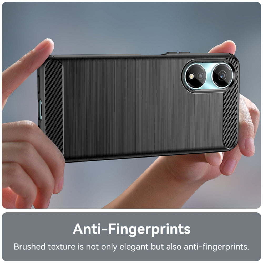 Deksel til Honor X7b 5G / 90 Smart / X7b 4G, Techsuit, Karbon, Svart