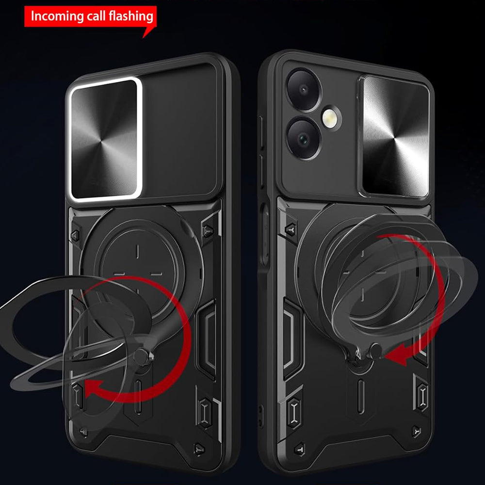 Deksel til Honor X7c / 200 Smart, Techsuit, CamGuard Pro, Svart