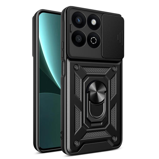 Deksel til Honor X7c / 200 Smart, Techsuit, CamShield, Svart