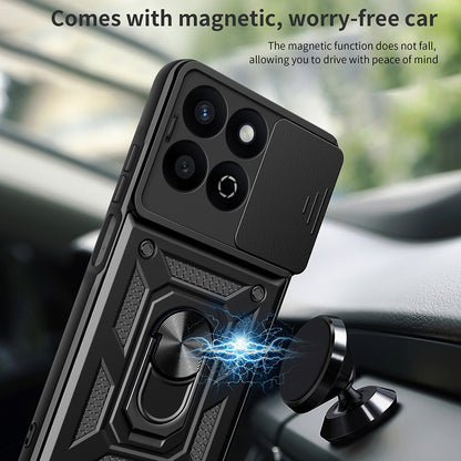 Deksel til Honor X7c / 200 Smart, Techsuit, CamShield, Svart
