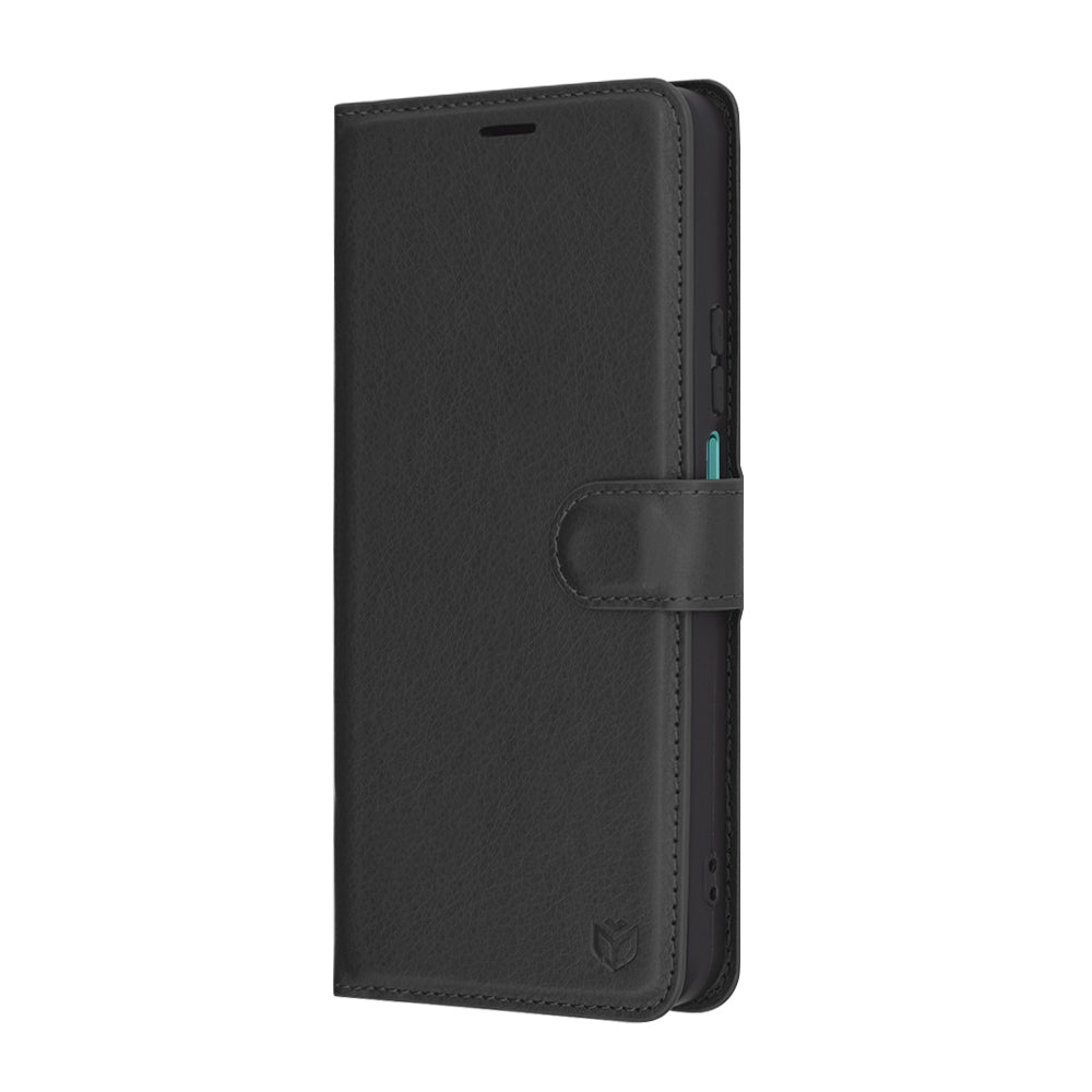 Deksel for Honor X7c / 200 Smart, Techsuit, Leather Folio, Svart