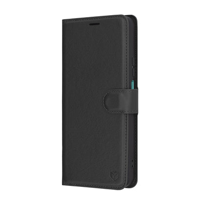 Deksel for Honor X7c / 200 Smart, Techsuit, Leather Folio, Svart