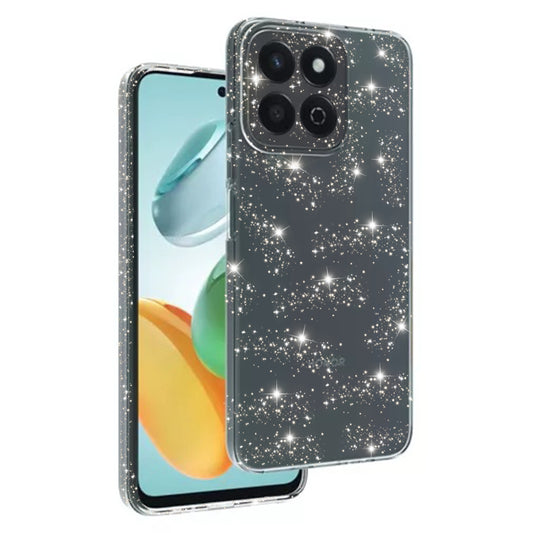 Deksel for Honor X7c / 200 Smart, Techsuit, SparkleSkin, Transparent