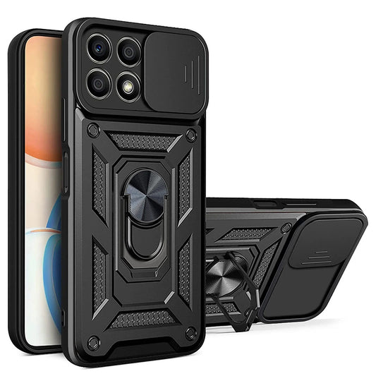 Deksel til Honor X8a, Techsuit, CamShield, Svart