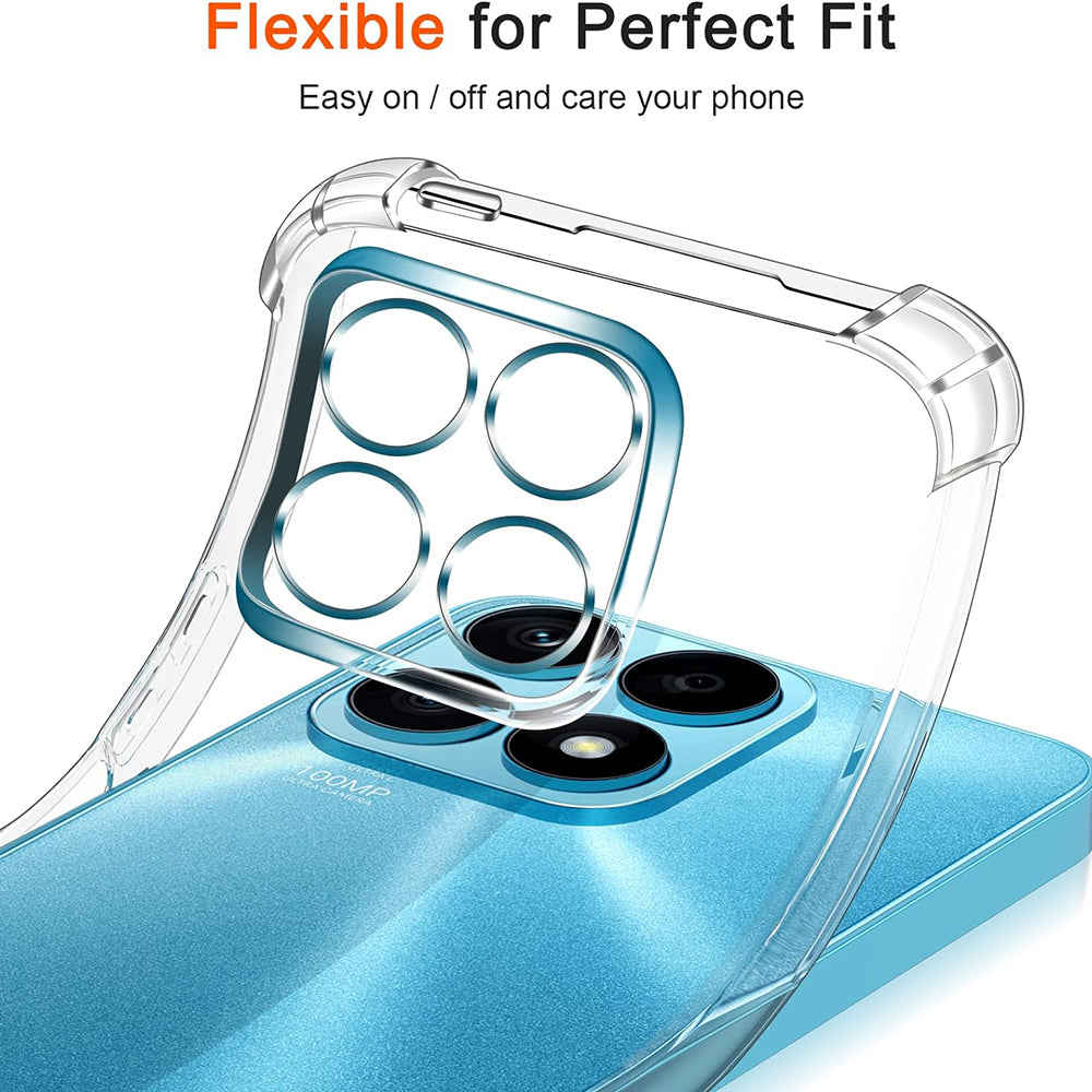 Deksel til Honor X8a, Techsuit, Støtsikker Klar, Transparent