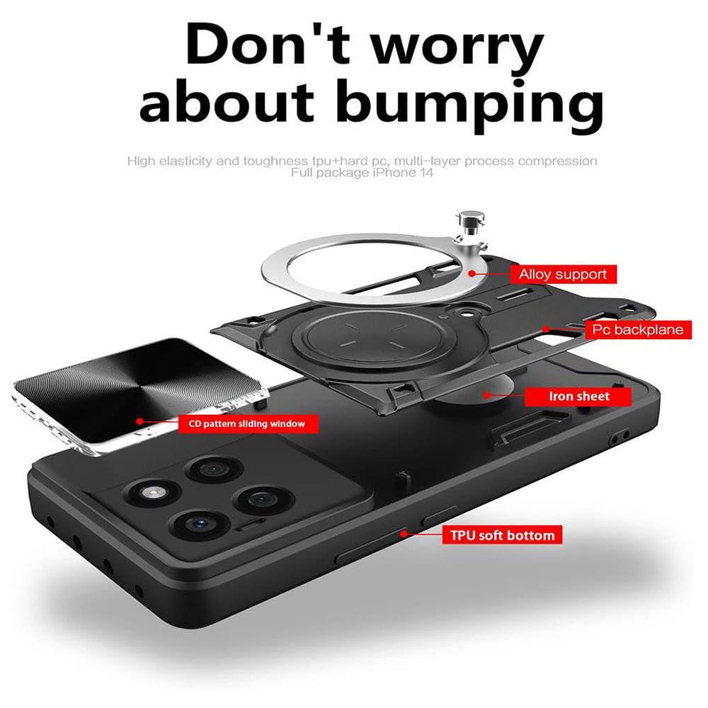 Deksel til Honor X8c, Techsuit, CamGuard Pro, Svart