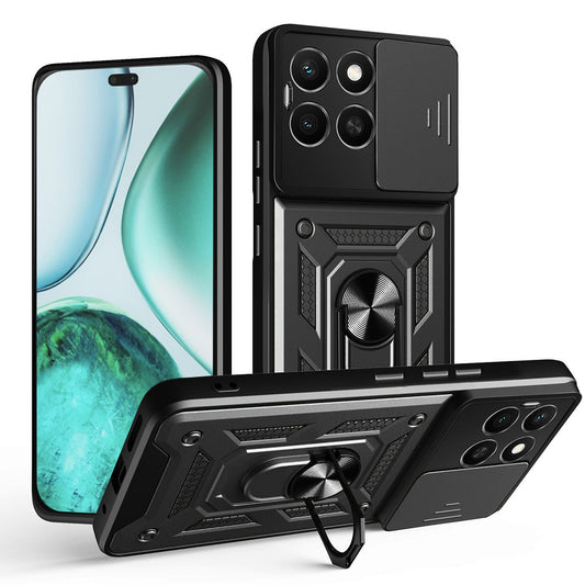Deksel til Honor X8c, Techsuit, CamShield, Svart