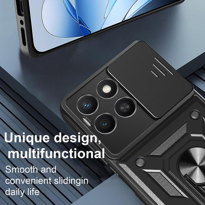 Deksel til Honor X8c, Techsuit, CamShield, Svart