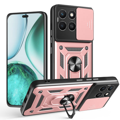 Deksel til Honor X8c, Techsuit, CamShield, Rosa