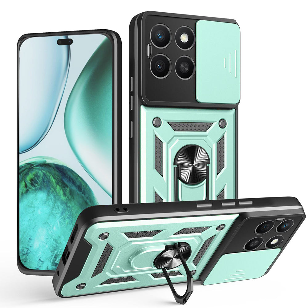 Deksel til Honor X8c, Techsuit, CamShield, Grønn
