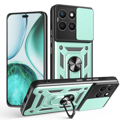 Deksel til Honor X8c, Techsuit, CamShield, Grønn