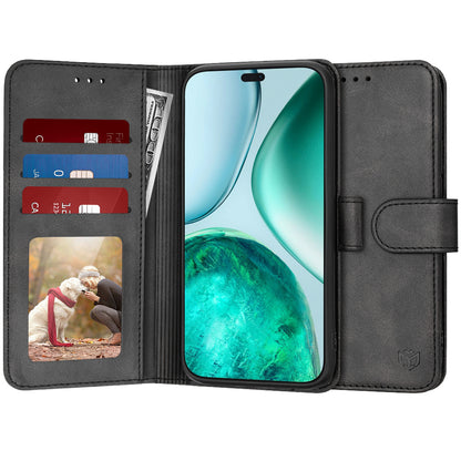 Deksel for Honor X8c, Techsuit, Diary Book, Svart