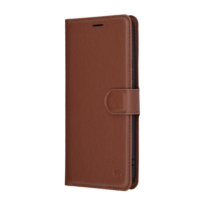 Deksel for Honor X8c, Techsuit, Leather Folio, Brun