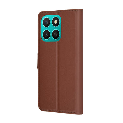Deksel for Honor X8c, Techsuit, Leather Folio, Brun