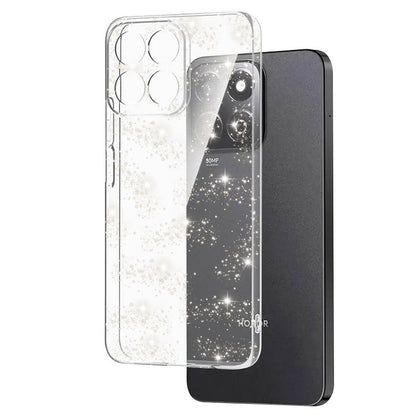 Deksel for Honor X8c, Techsuit, SparkleSkin, Transparent