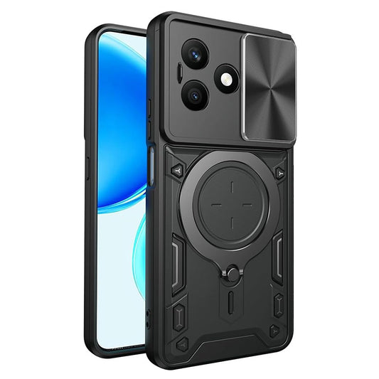 Deksel for Honor X8d, Techsuit, CamGuard Pro, Svart