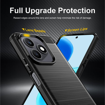 Deksel til Honor X8d, Techsuit, Karbon, Svart