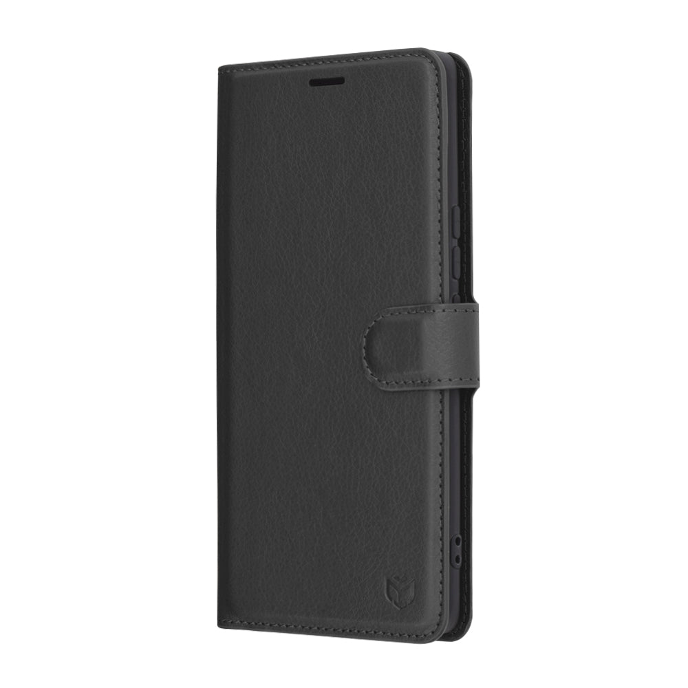 Deksel for Honor X9c / Magic7 Lite, Techsuit, Leather Folio, Svart