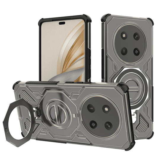 Deksel for Honor X9c / Magic7 Lite, Techsuit, Carbon Shield Pro, Røykfarget