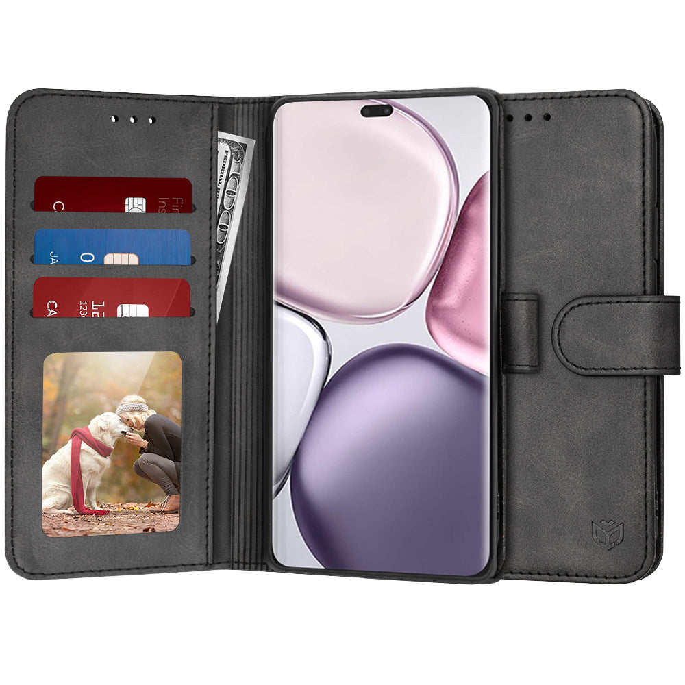 Deksel for Honor X9c / Magic7 Lite, Techsuit, Diary Book, svart