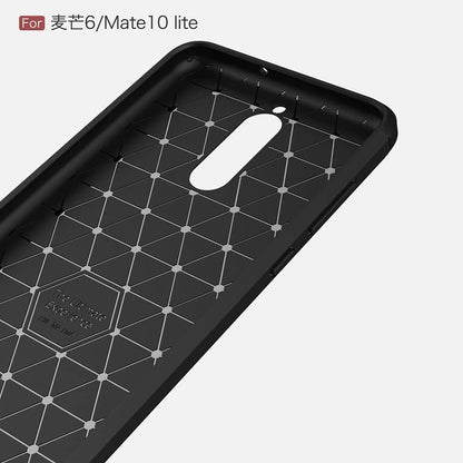 Deksel til Huawei Mate 10 Lite, Techsuit, Karbon, Svart