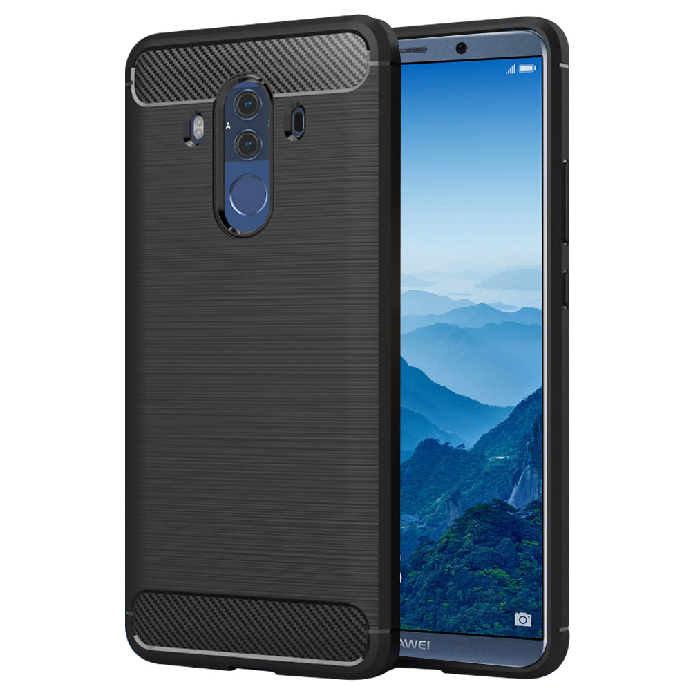 Deksel til Huawei Mate 10 Pro, Techsuit, Karbon, Svart