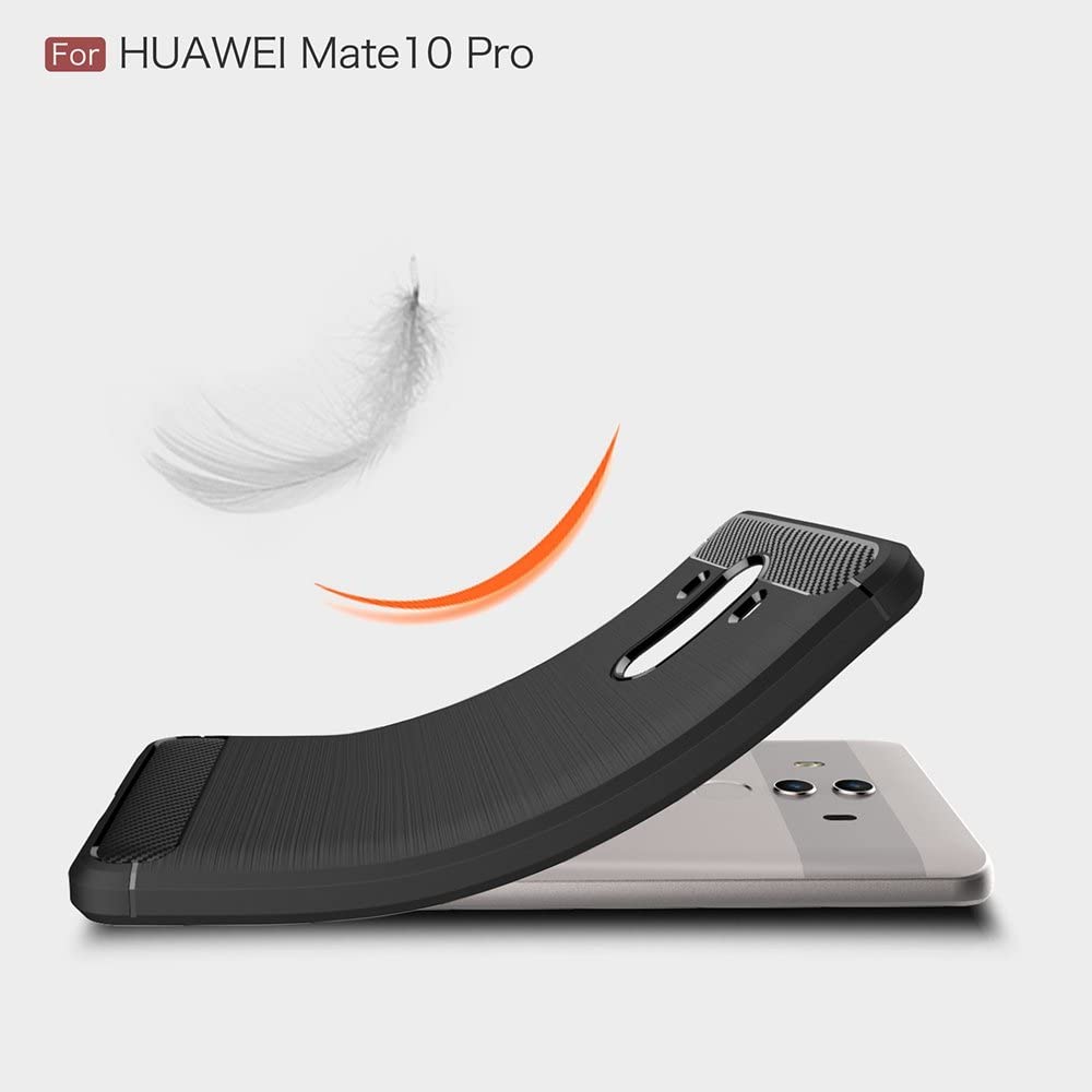 Deksel til Huawei Mate 10 Pro, Techsuit, Karbon, Svart