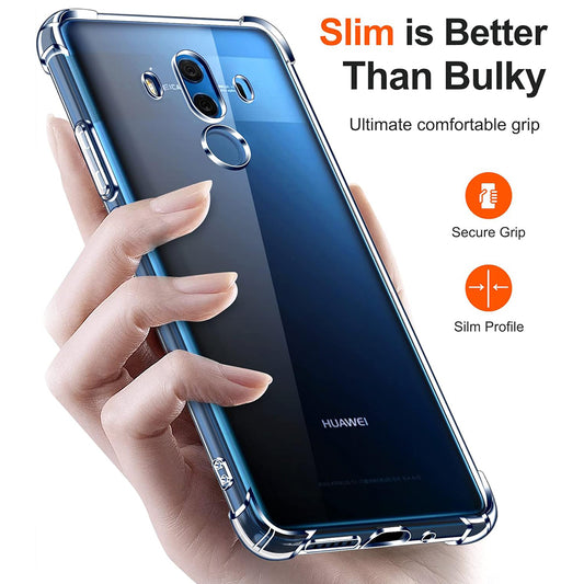 Deksel til Huawei Mate 10 Pro, Techsuit, Støtsikker Klar, Transparent