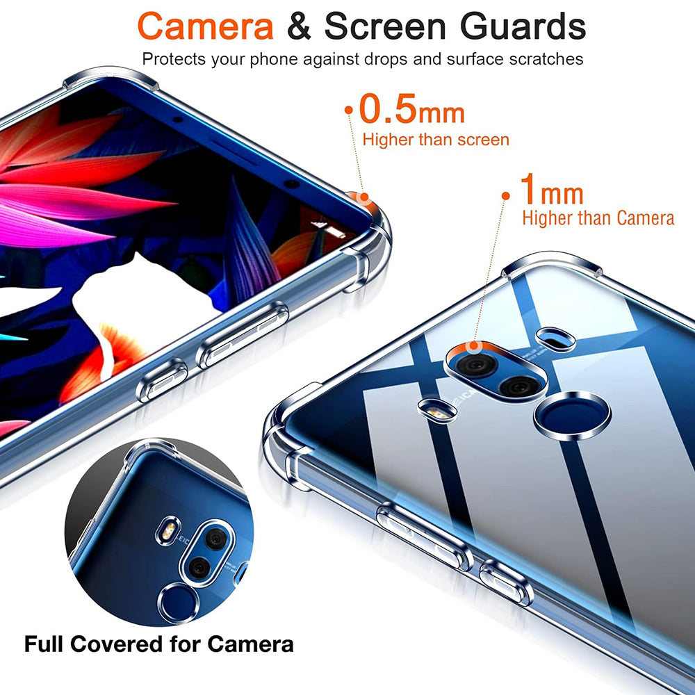 Deksel til Huawei Mate 10 Pro, Techsuit, Støtsikker Klar, Transparent