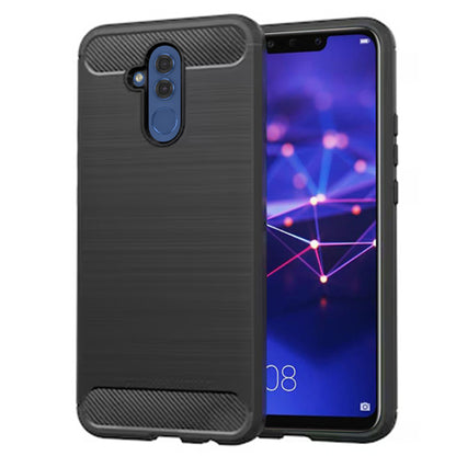 Deksel til Huawei Mate 20 Lite, Techsuit, Karbon, Svart
