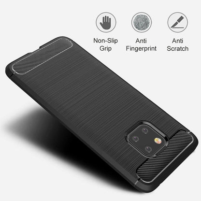 Deksel til Huawei Mate 20 Pro, Techsuit, Karbon, Svart