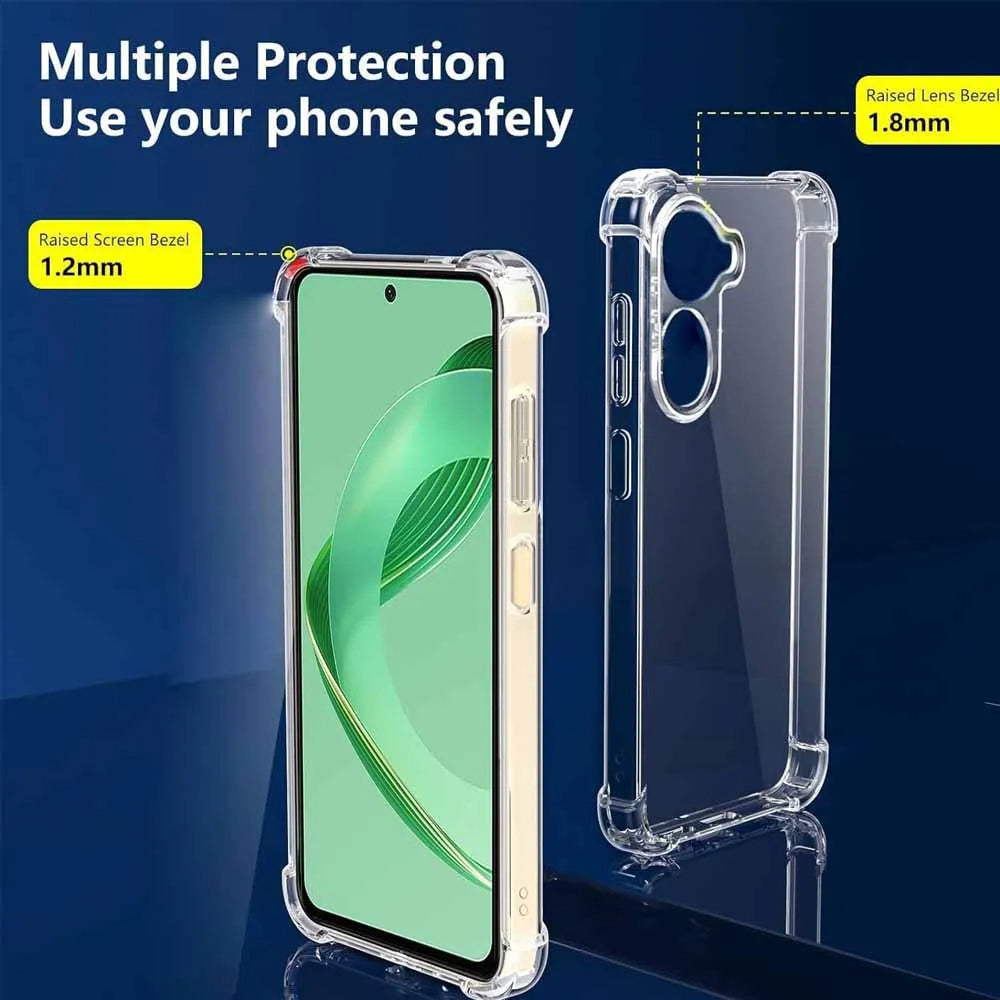 Deksel for Huawei nova 11 SE / nova 12 SE, Techsuit, Støtsikker Klar, Transparent