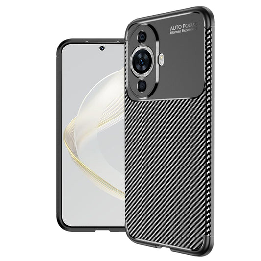 Deksel for Huawei nova 12s / nova 11, Techsuit, Karbonfiber, Svart